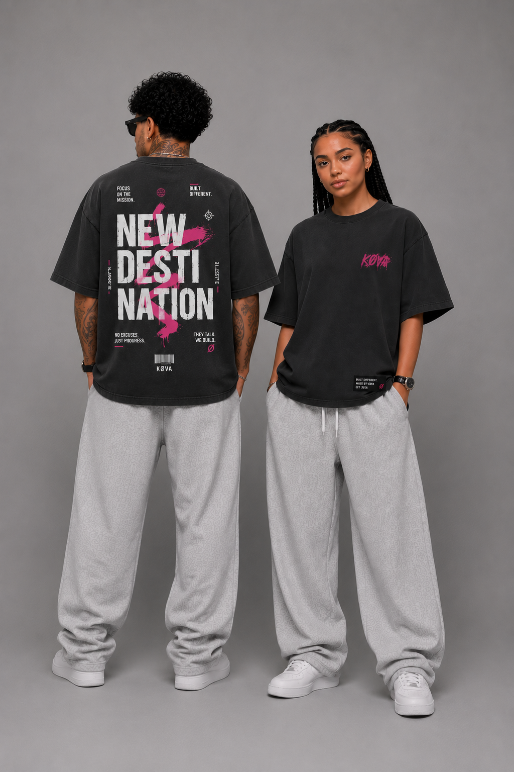 KØVA Oversized T-Shirt – VEIL