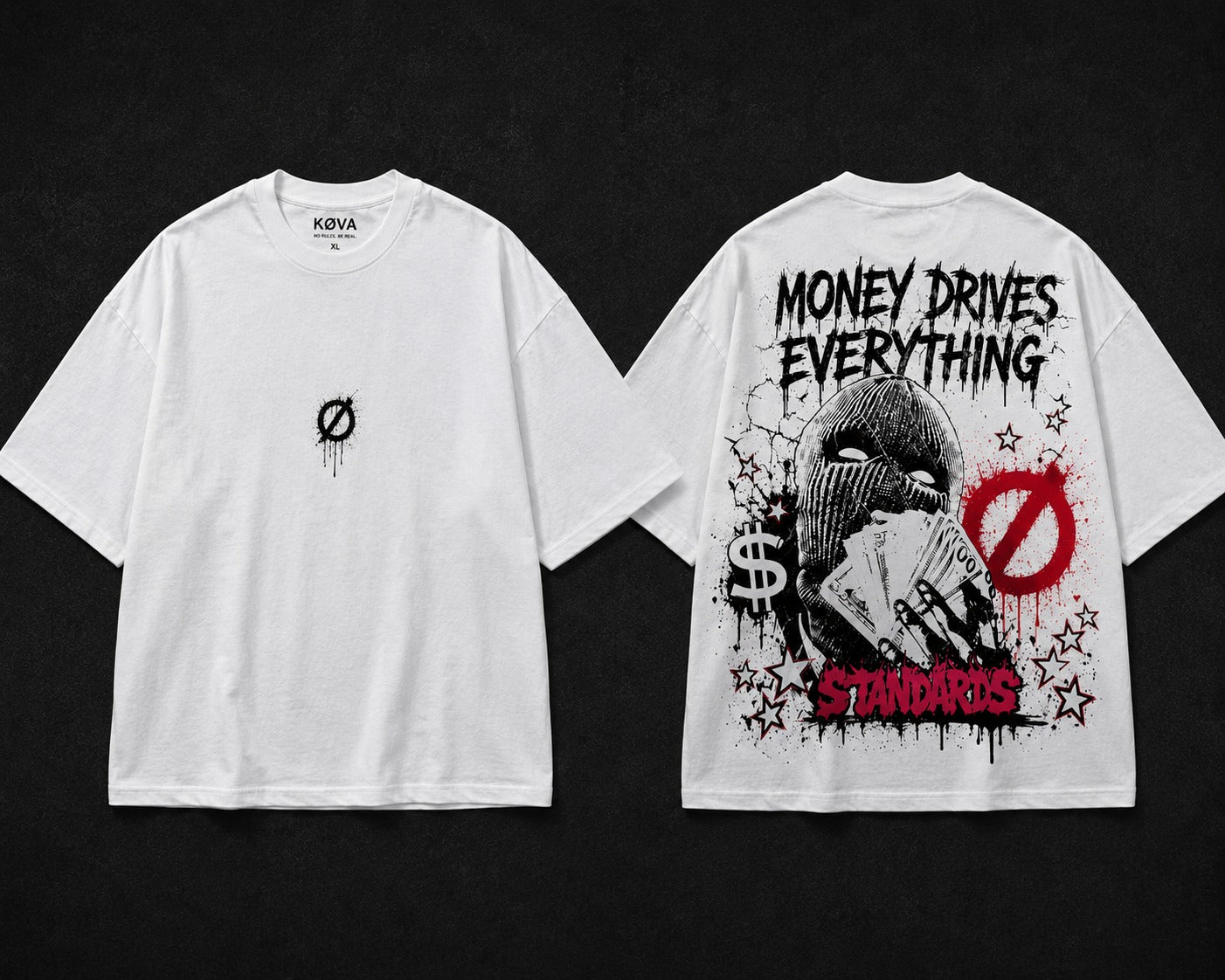 KØVA Oversized T-Shirt – GHOST