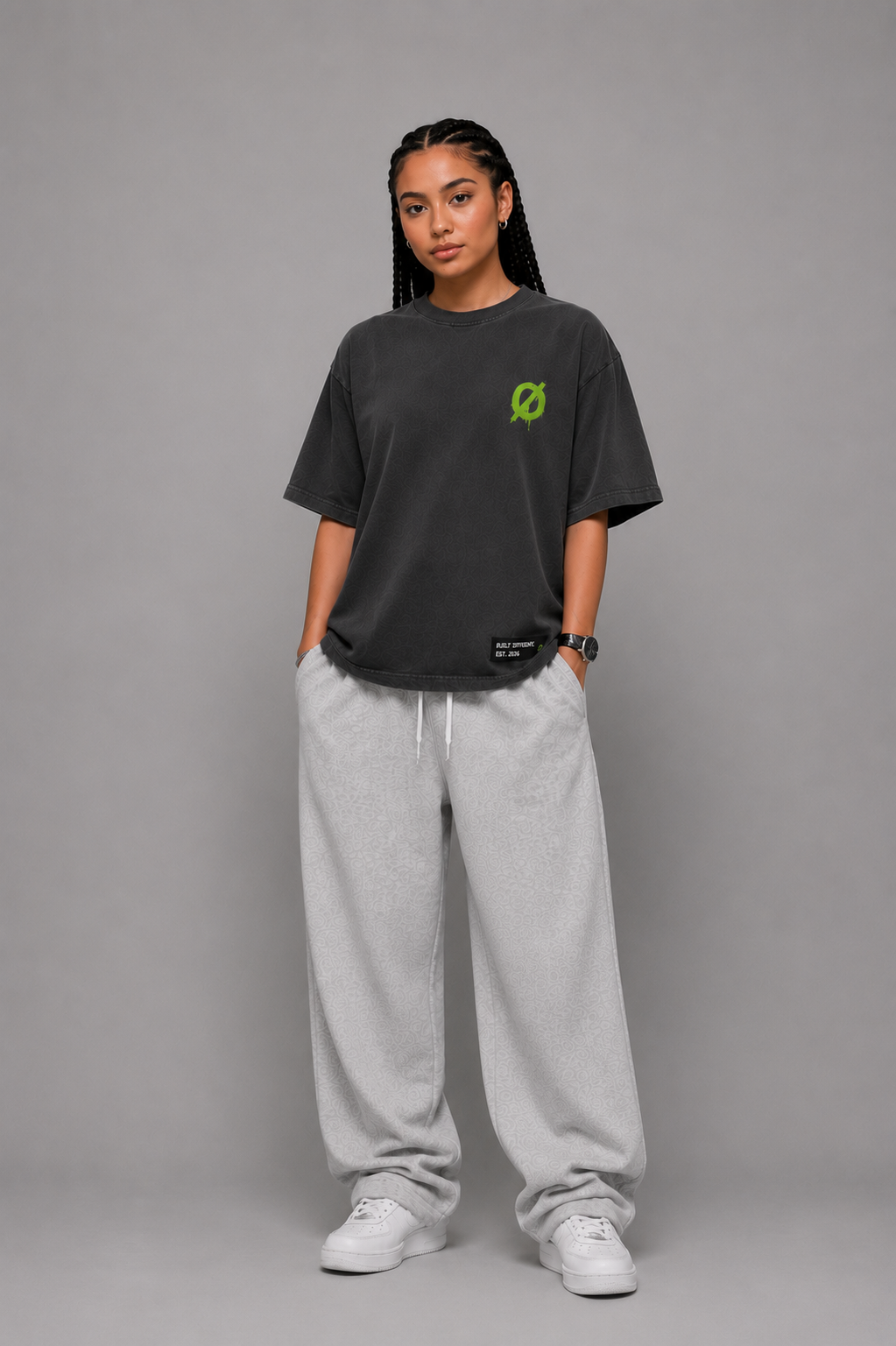 KØVA Oversized T-Shirt – OBSIDIAN