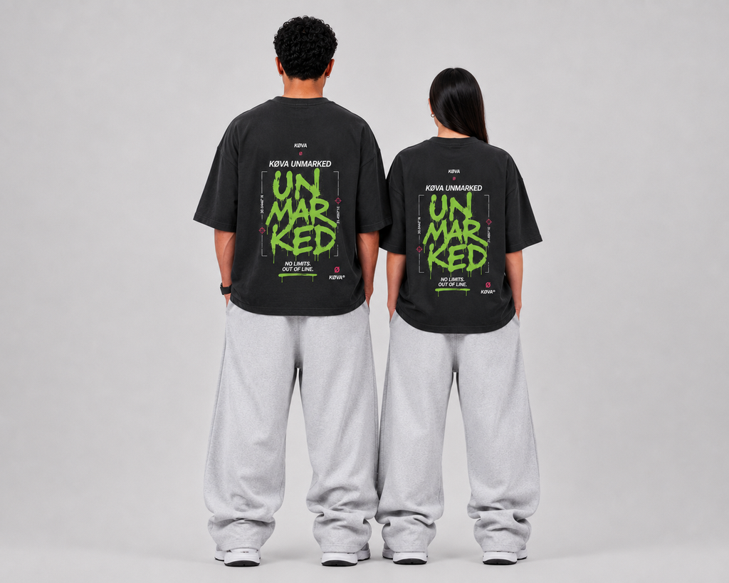 KØVA Oversized T-Shirt – OBSIDIAN
