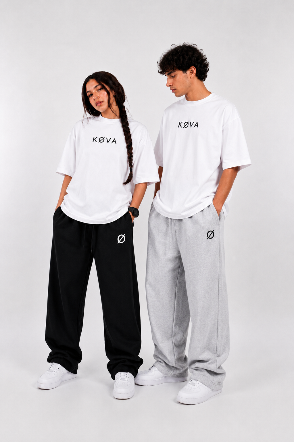 KØVA Wide leg Sweatpants Black