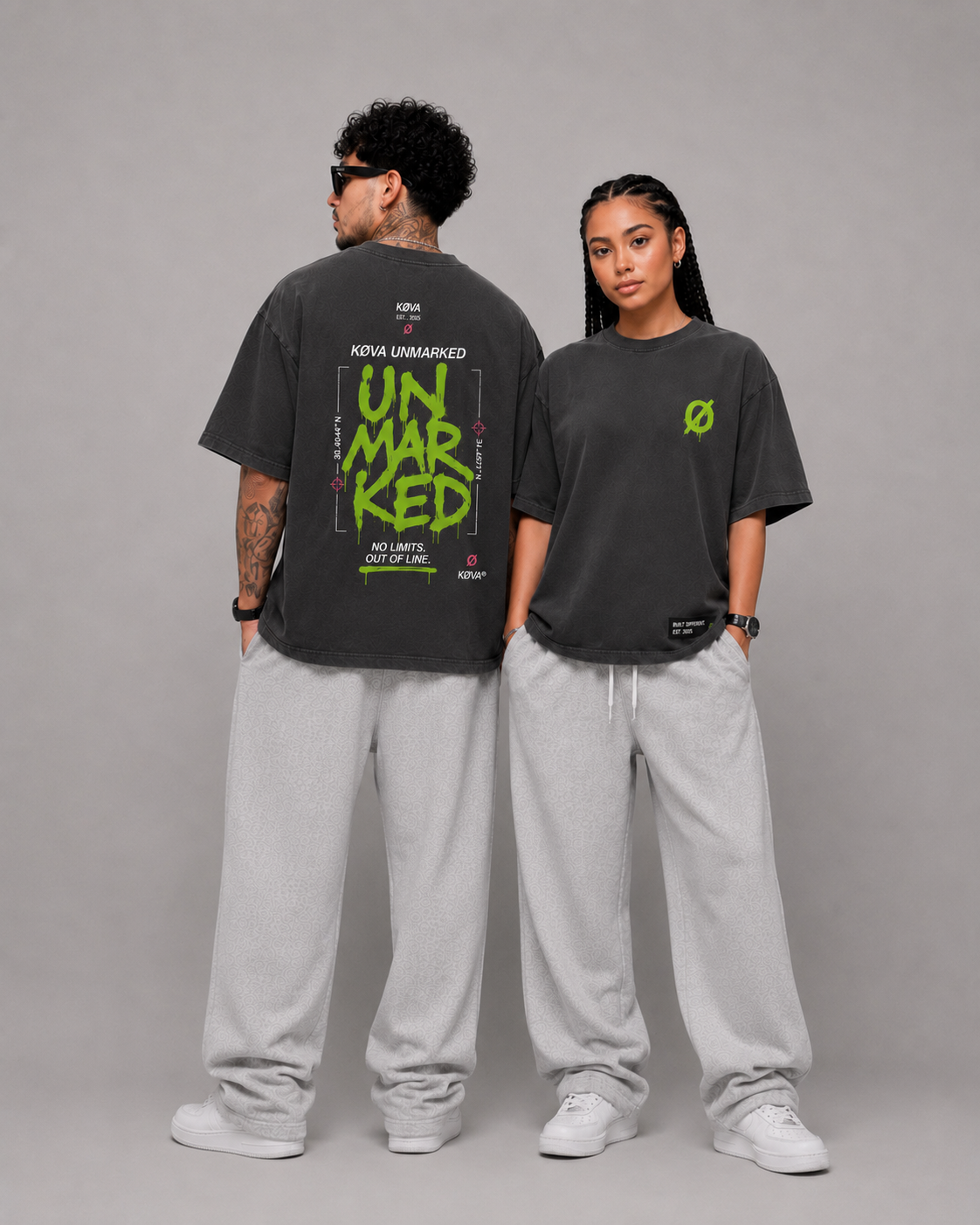 KØVA Oversized T-Shirt – OBSIDIAN